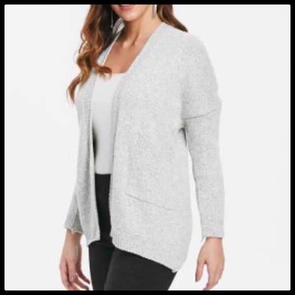 Gray Knit Cardigan XL Long Sleeve - Picture 7 of 7
